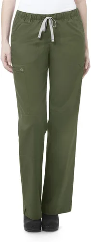Vista 21 de WonderWink, pantalones elásticos resistentes para mujer de Wonderwork, talla petite plus Negro