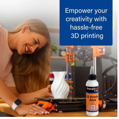 Vista 5 de Adhesivo para cama de impresora 3D para PLA, PETG, ABS, TPU y más, pegamento para cama para múltiples placas de construcción, reduce