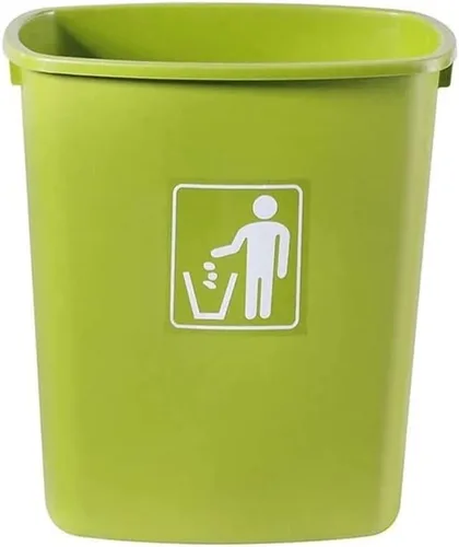 Vista 7 de Botes de basura comerciales de plástico Brute sin tapa, para laboratorio, oficina, saneamiento, basura (color beige, 30 litros)