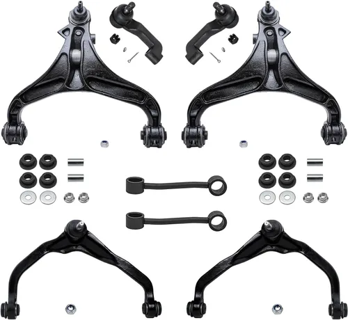 Vista 213 de Detroit Axle - Kit de brazos de control de extremo de 8 piezas para Toyota 2001-2003 Highlander 2002-2003 Camry Lexus ES300, 2 conjuntos de brazos