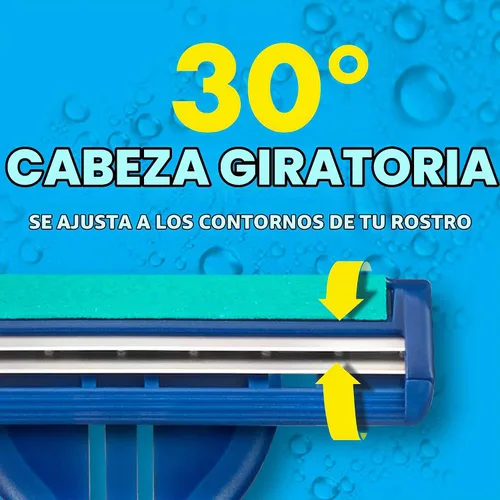Vista 9 de Gillette Sensor2 Plus - Maquinillas de afeitar desechables para hombre con cabeza pivotante, 10 unidades (Paquete de 3)