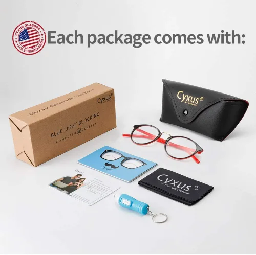 Vista 7 de Cyxus Lentes de luz azul - Lentes antiluz azul y antirreflejos para mujeres y hombres