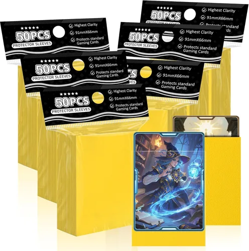 Vista 21 de 1000 unidades de fundas para cartas coleccionables TiopLior, funda mate perfecta para MTG, protector suave para cartas deportivas, funda estándar