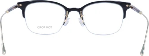 Vista 4 de Tom Ford FT5645-D - Gafas de sol rectangulares para hombre (2.047in), color negro brillante