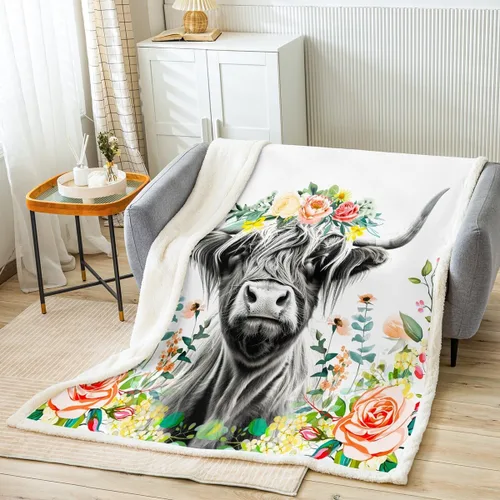 Vista 16 de Manta Sherpa de esquí para deportes de esquí, manta de felpa para deportes de invierno, manta de forro polar para sofá, cama, paisaje de nieve