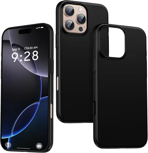Vista 19 de GRECAZO Funda delgada para iPhone 16 Pro Max, ultra fina, color negro