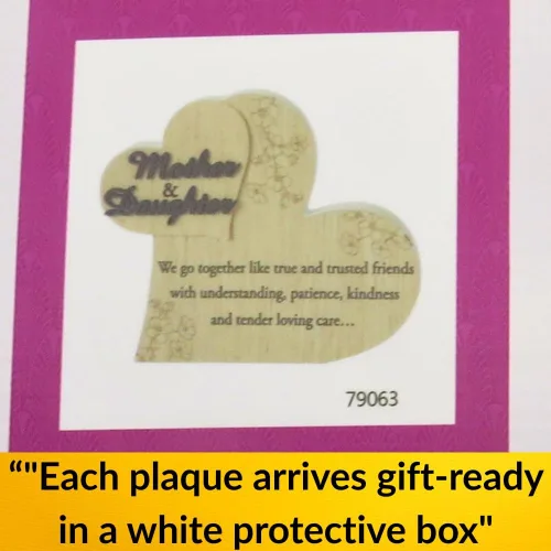 Vista 6 de UNIDECO Regalos especiales para el día de la madre, regalos del día de la madre para hija de mamá y papá, decoración de corazón para pared, regalo