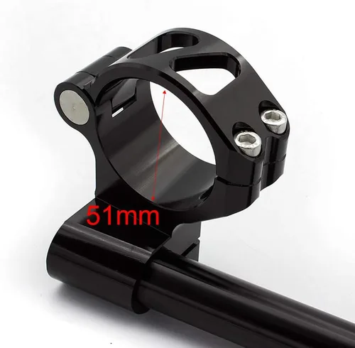 Vista 5 de FXCNC Racing 7/8 "2.008 in cafe racer motocicleta CNC aluminio tenedor tubo hueco manillar cabeza elevador reemplazable ajuste para motocicletas