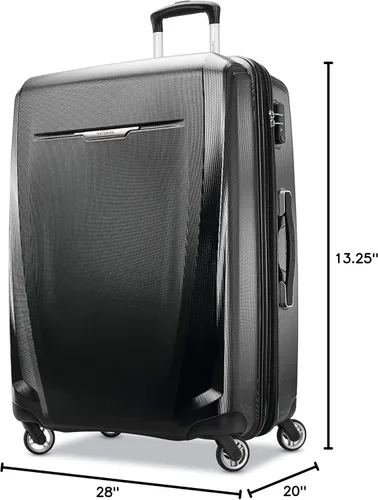 Vista 9 de Samsonite Winfield 3 DLX Hardside - Equipaje expandible con ruedas, Negro), 120754-1041