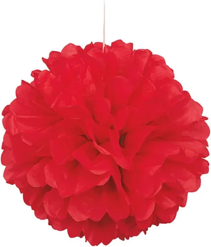 Vista 6 de Pompón de papel de seda color negro, de 16 pulgadas., talla única , Negro