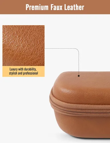 Vista 7 de WOMACO Estuche rígido para lentes de sol Rayban Meta Glasses Charge Case, accesorios para lentes inteligentes, estuche de viaje doble para gafas