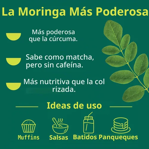 Vista 3 de Kuli Kuli - Paquete combinado de moringa orgánica en polvo y superalimento