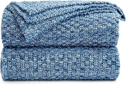 Vista 14 de Longhui bedding - Manta de punto negra para sofá, suave, acogedora, lavable a máquina, 100% algodón, manta de sofá, pesada, de 2.5 libras, bolsa
