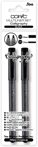 Vista 13 de Marcadores Copic MLBBROAD Multiliner Broad Tinta a Base de Pigmentos, Juego de 4 Piezas