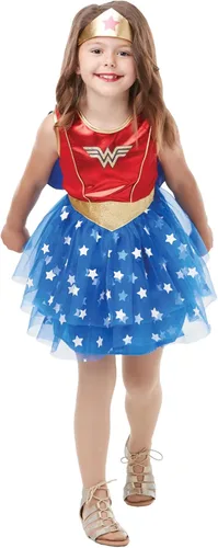 Vista 3 de Rubie's - Disfraz oficial de DC Wonder Woman para niños, disfraz de superhéroe