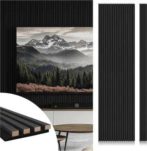 Vista 10 de CONCORD WALLCOVERINGS ™ Paneles de pared de madera, chapas 3D acústicas absorbentes de sonido para reducción de ruido e insonorización, cine