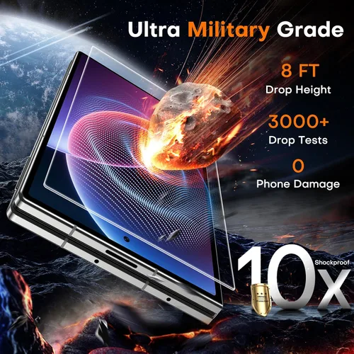 Vista 3 de TOCOL for Samsung Galaxy Z Fold 8 Screen Protector Transparente