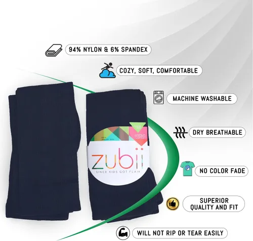 Vista 3 de Medias acanaladas para niños, ultra suaves, algodón de primera calidad, ajuste cómodo, aspecto elegante