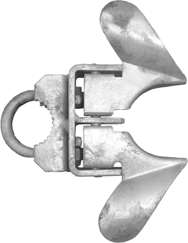 Vista 6 de Pestillo de puerta de mariposa para valla de eslabones de cadena, automático, marco de puerta de 1-3/8 pulgadas y poste de puerta de 1-7/8 pulgadas