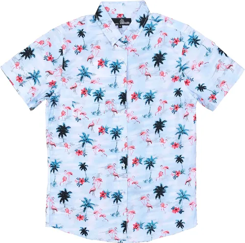 Vista 70 de Molokai Surf - Camisas hawaianas de manga corta con botones y corte ajustado