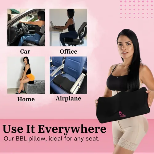Vista 3 de Almohada BBL Después de la Cirugía, Almohada de Glúteos Cojín para el Trasero con Tablero Abdominal Postoperatorio, Espumas de Lipo Después