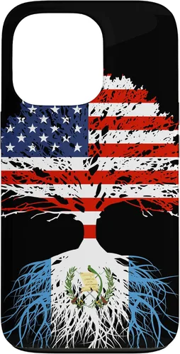 Vista 10 de Guatemala Born Family Roots Guatemalan American US Flag Gift Case for iPhone 17