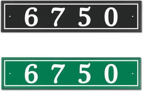Vista 9 de Placa de Dirección Reflectante Personalizada, Letrero de Dirección de Aluminio Personalizado para Buzón, Casa, Calle, Exterior, Letrero Horizontal