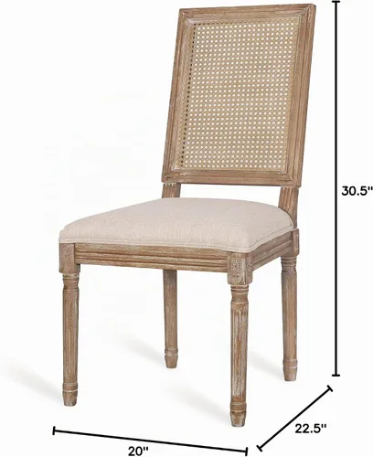 Vista 13 de Christopher Knight Home Regina Silla de comedor, madera, beige + natural