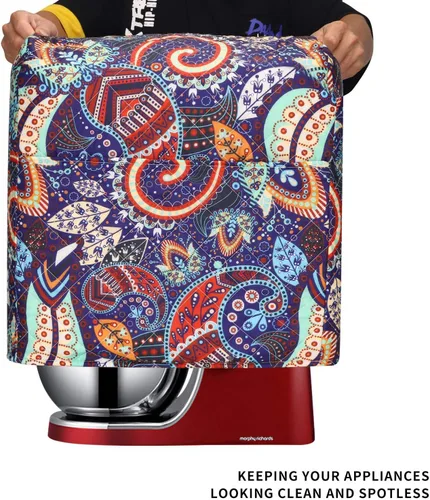 Vista 3 de Funda para batidora de cocina compatible con mezcladores Kitchenaid de 7 a 8 cuartos de galón, funda para batidora de pie con bolsillo, cubiertas