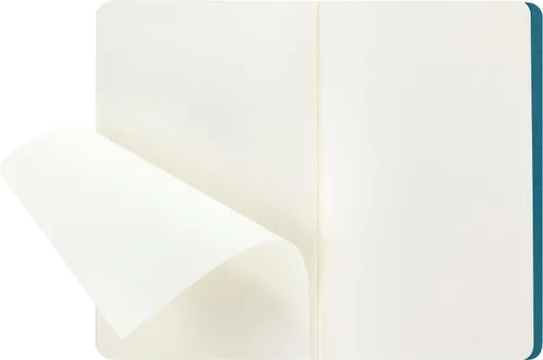 Vista 4 de Moleskine Cahier - Cuaderno de tapa suave, tamaño L (5 x 8.25 pulgadas), hojas en blanco, tapa azul (azul brisk), 80 páginas (juego de 3)