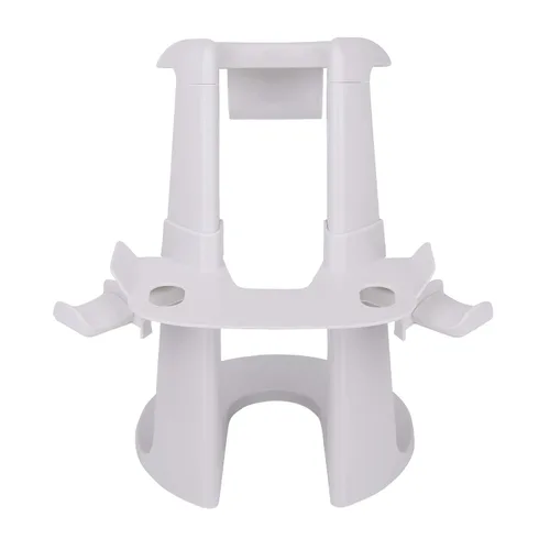 Vista 4 de GOMRVR design VR Stand Compatible with Oculus Quest 2 Quest Rift S Valve Index Headset and Touch Controllers AccessoriesWhite