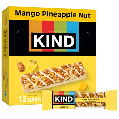 Vista 8 de KIND - Barras de nueces, almendras y coco, barras de aperitivos saludables, libres de gluten, bajas en sodio, 0.11 onzas de proteína, 12