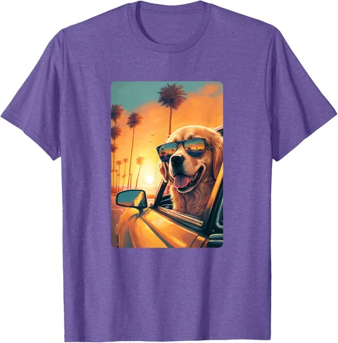 Vista 12 de Golden Retriever - Camiseta divertida de Golden Retriever con lentes, Negro