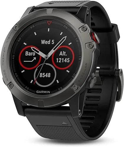 Vista 8 de Garmin fēnix 5, Smartwatch Multisport GPS Premium y Resistente, Azul Granito