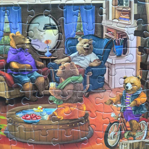 Vista 5 de Artist Chris Bigelow - Bear Cabin - Rompecabezas de 500 piezas para adultos