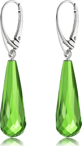Vista 5 de Amber by Mazukna - Natural Amber Earrings for Women - Light Weight Gemstone Earrings, Silver ag925 Clasp, Dangle Semi-Precious Women's Jewelry