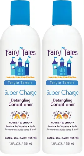 Vista 10 de Fairy Tales Tangle Tamer Super Charge - Acondicionador desenredante para niños, sin parabenos, sin sulfatos, sin gluten, sin nueces, 12 onzas