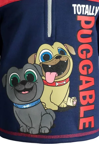 Vista 4 de Disney Pixar - Sudadera con capucha de forro polar con media cremallera para bebés y niños grandes