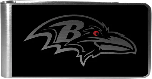 Vista 4 de Siskiyou NFL Unisex Black and Steel Money Clip