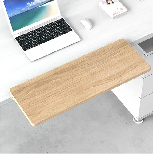 Vista 9 de Y&J Extensor de escritorio para teclado, bandeja de cajón de teclado, soporte de arco, sin perforaciones, perfecto para el dormitorio de la oficina