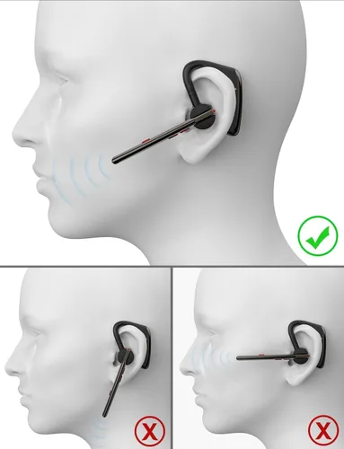 Vista 7 de New Bee Auricular Bluetooth V5.2 Auriculares inalámbricos Bluetooth 24 horas de conversación CVC8.0 Dual Mic Cancelación de ruido