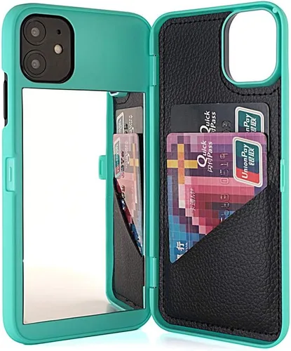 Vista 25 de Funda para iPhone 11 Pro Max, funda tipo cartera de lujo para mujer con tarjetero a prueba de golpes espejo y soporte para Apple iPhone 11 Pro Max