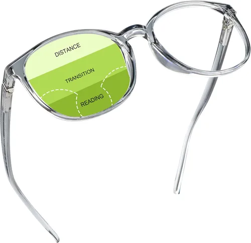 Vista 14 de YEIN Gafas presbípicas multifocales progresivas, gafas de sol grises fotocrómicas