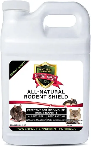 Vista 12 de Natural Armor Repelente de menta para ratones/ratas y roedores. Spray natural para uso en interiores y exteriores, escudo contra roedores - 128 fl
