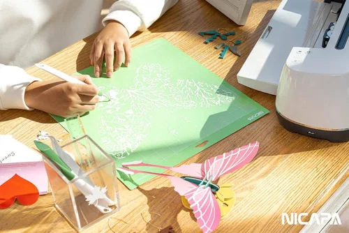 Vista 2 de Alfombrilla de corte de agarre estándar para Cricut Maker 3/Maker/Explore 3/Air 2/Air/One (12 x 12 pulgadas, 2 unidades)