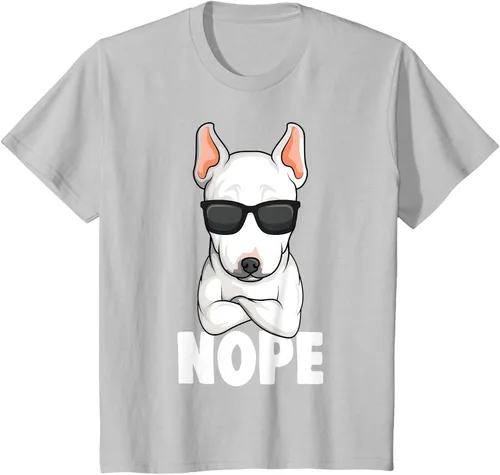Vista 72 de Camiseta de perro Bull Terrier para niños y mujeres, Negro