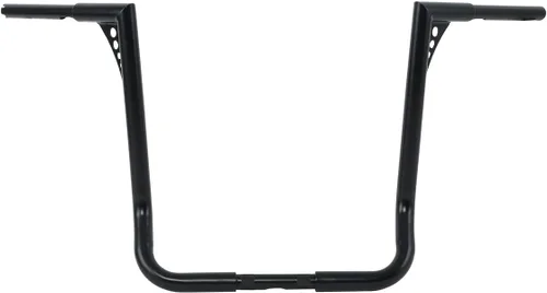Vista 10 de TCT-MOTORPARTS Manillar Ape Hanger Negro de 1 1/4" de Elevación 12" Apto para Modelos Harley Dressers Baggers Touring Electra Glide, Street Glide