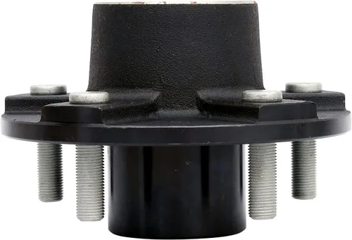 Vista 6 de Conjunto de cubo de remolque circular de 5 pernos en 5 pulgadas, apto para eje de 3,500 libras, con husillo cónico y rodamientos de 1-3/8 a 1-1/16