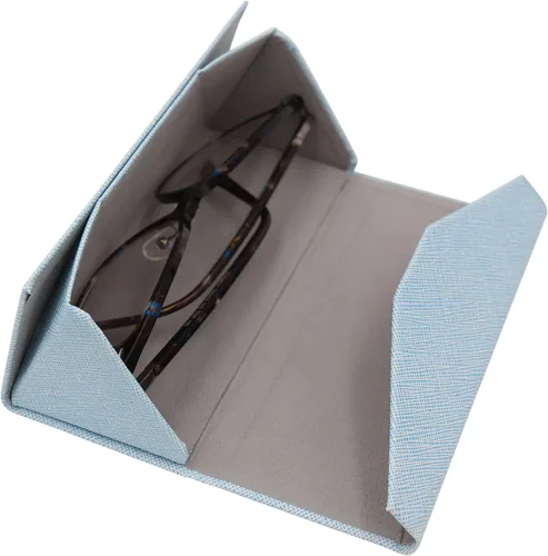 Vista 159 de Real Sic Funda para lentes de sol para hombres y mujeres, soporte magnético plegable para lentes de sol, inspirado en el color sólido