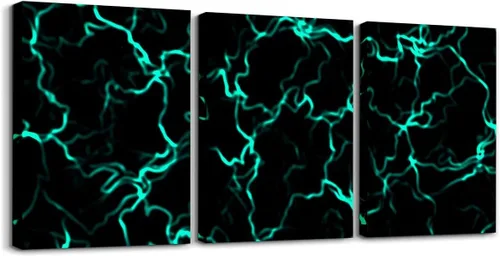 Vista 37 de Feelyou Cuadro azul de carreras para pared, 12 x 16 pulgadas, 3 piezas de autos deportivos de velocidad, lienzo para decoración de pared, diseño